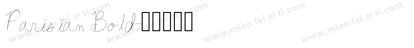Parisian Bold字体转换
